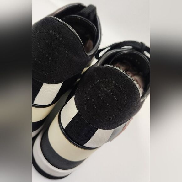 Stella McCartney Leather Elyse Star Platform Trainers Sneakers Sz 38 - Picture 13 of 16